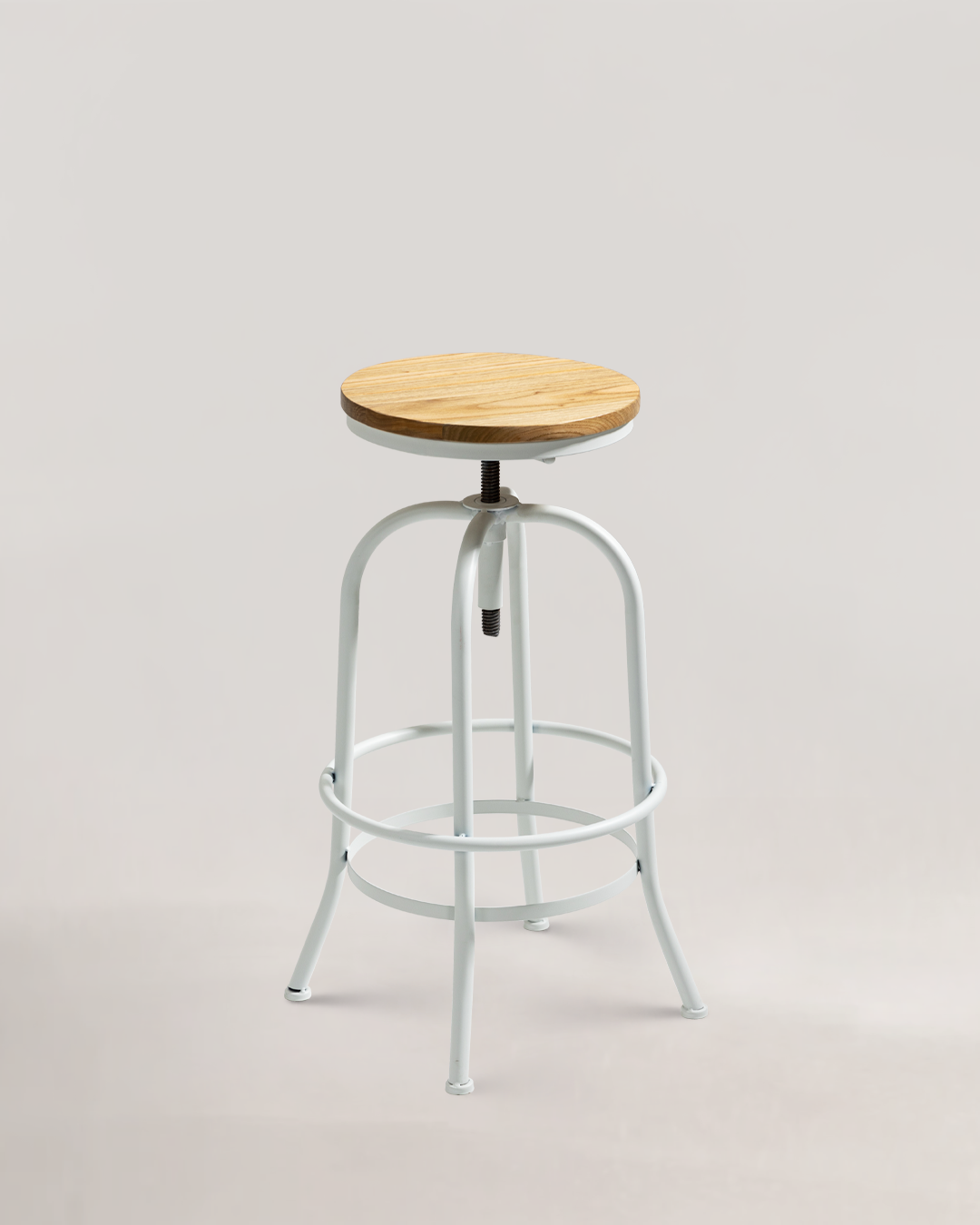 Antiope Wood Stool White