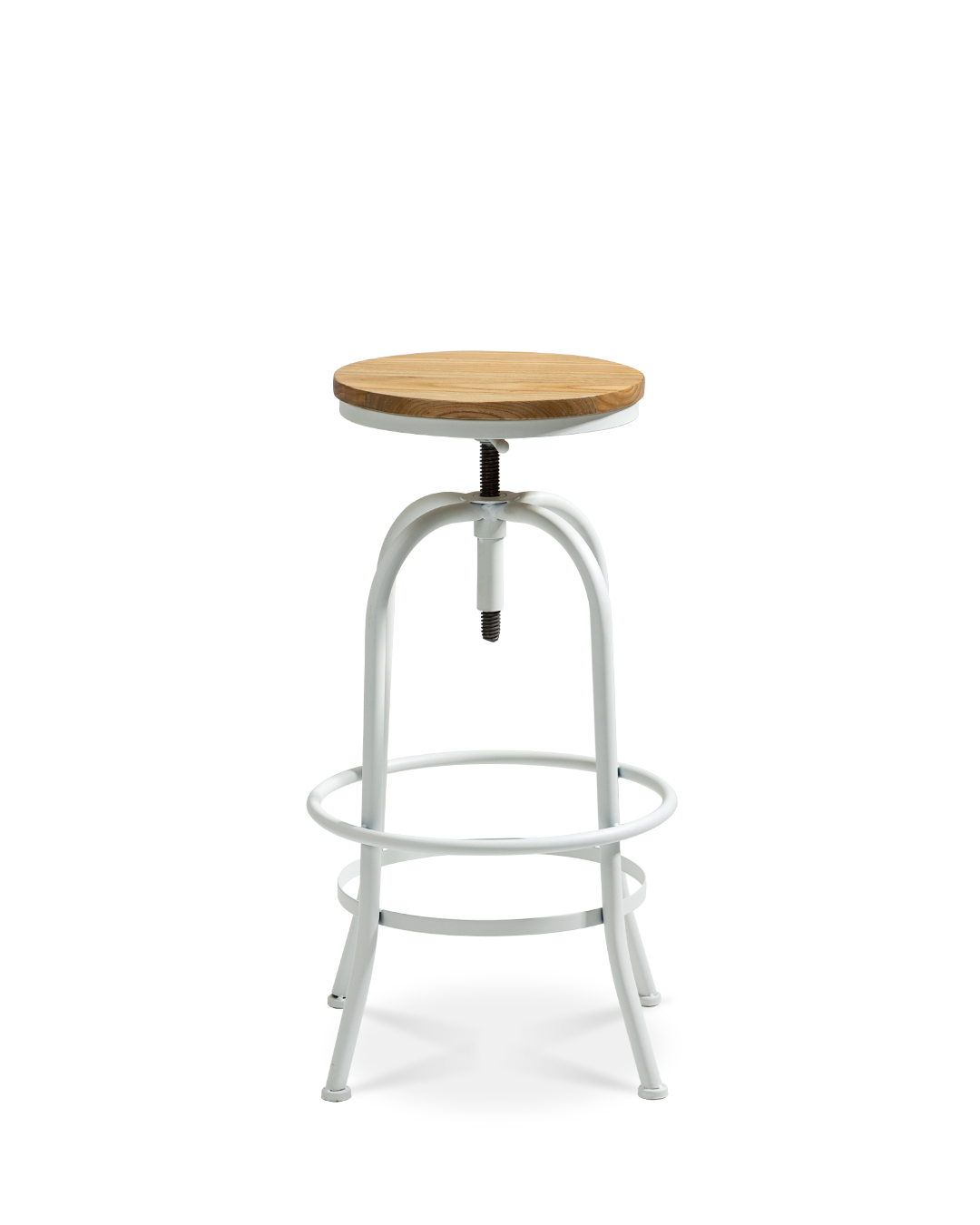 Antiope Wood Stool White