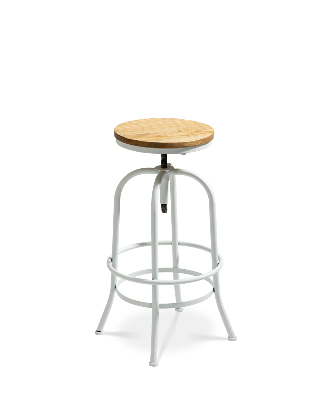 Antiope Wood Stool White