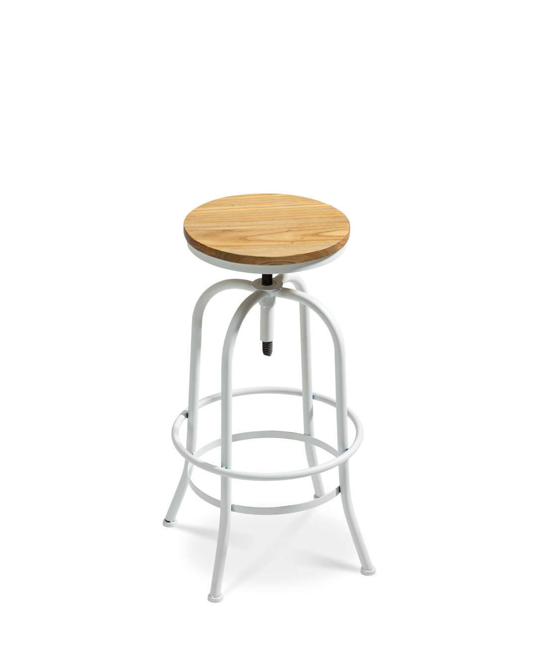 Antiope Wood Stool White