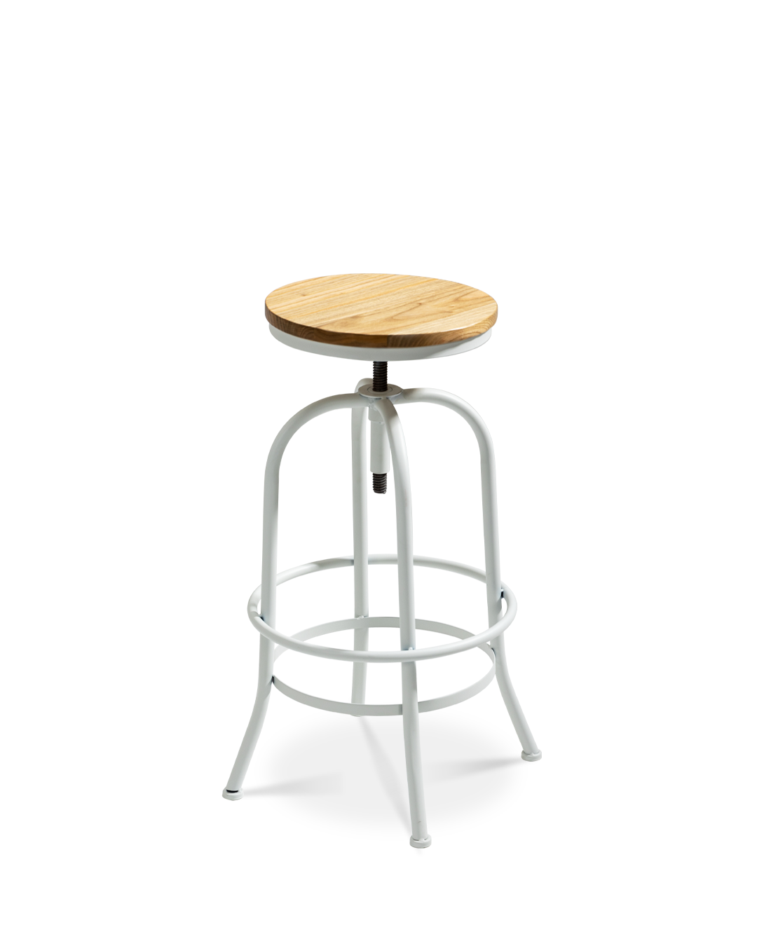 Antiope Wood Stool White