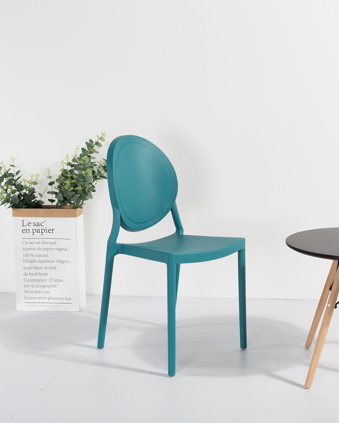 Cyrene Plastic Chair Teal