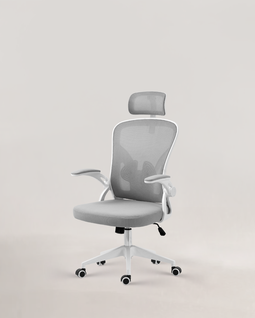 Dike Office Chair White Grey