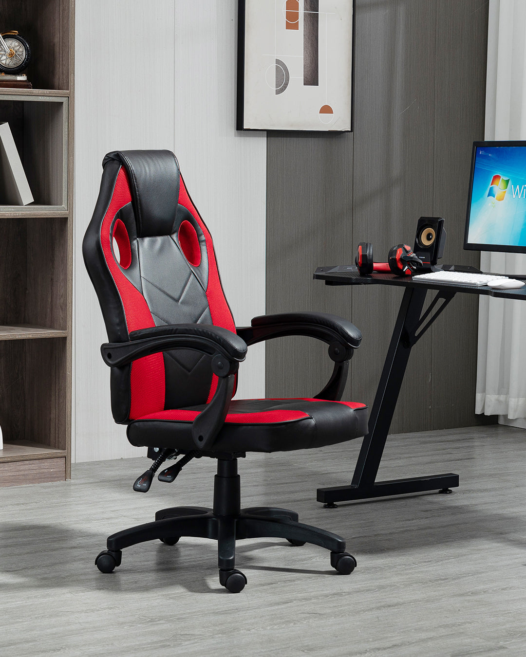 Dione Gaming Chair Black Red