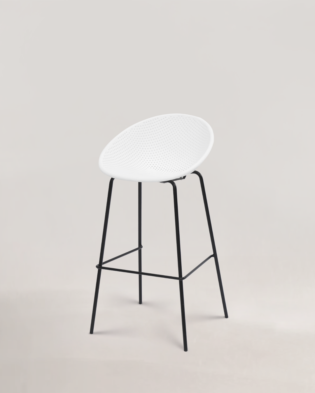 Europa Bar Stool Ivory White