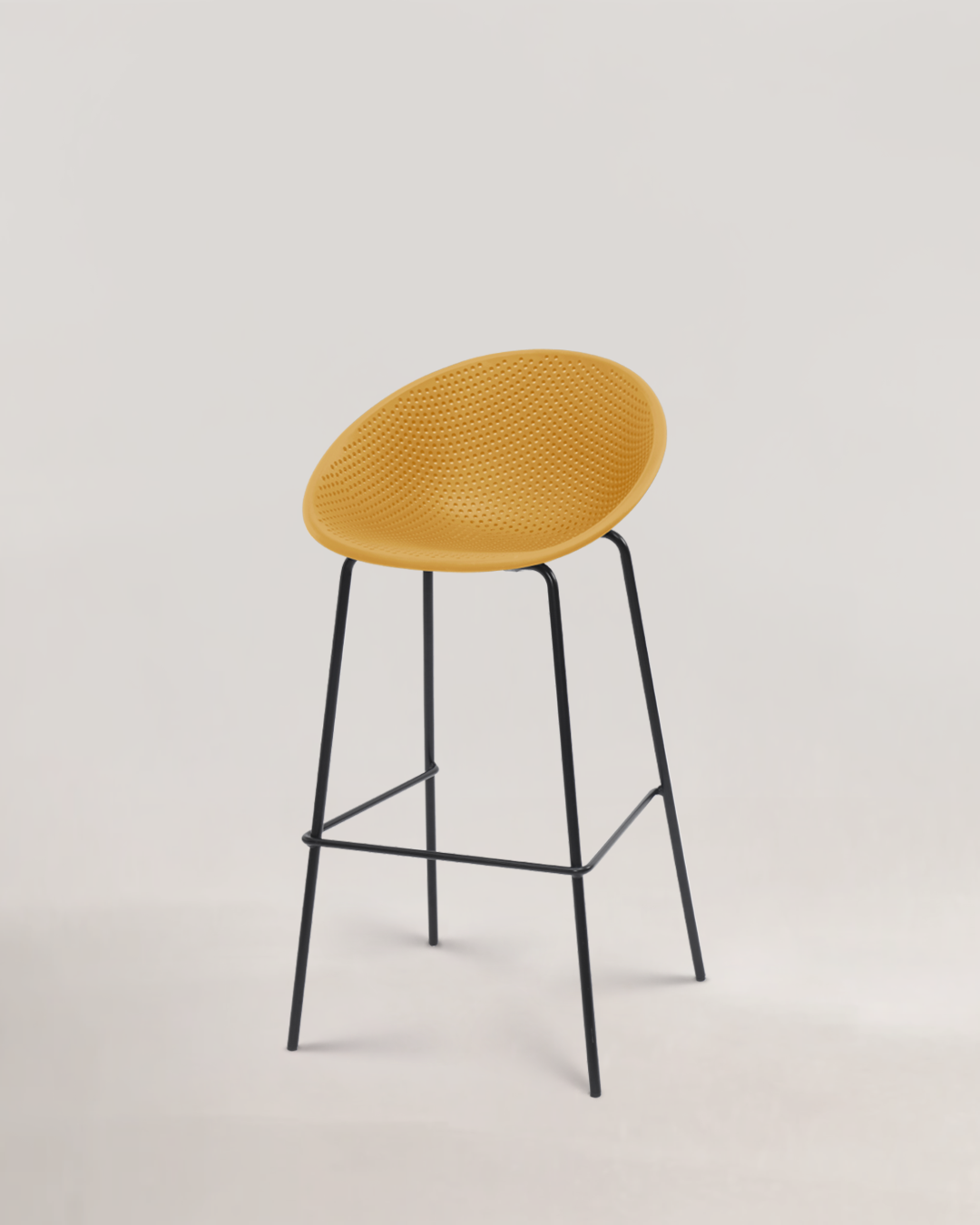 Europa Bar Stool Potters Clay Yellow