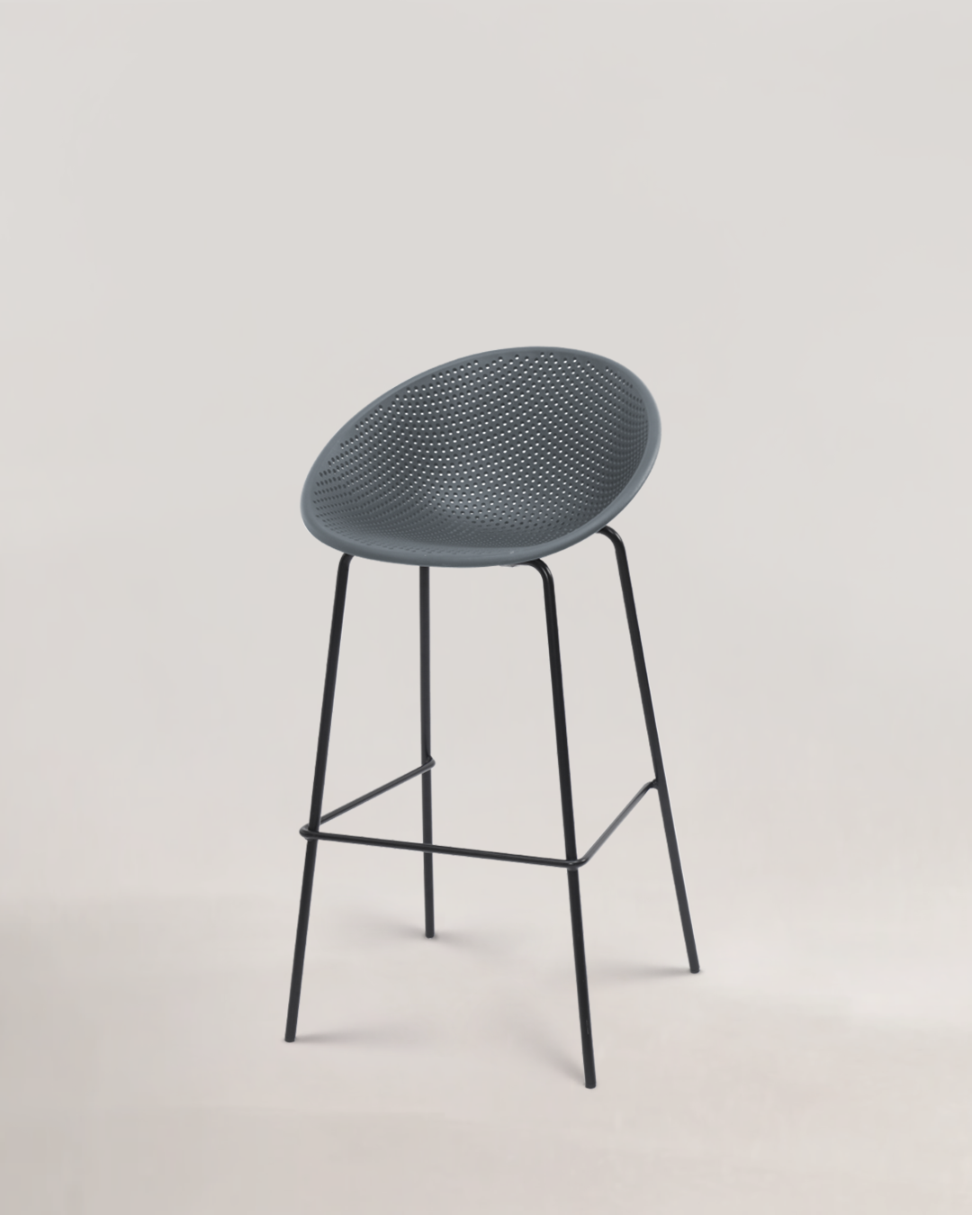 Europa Bar Stool Rolling Stone Grey