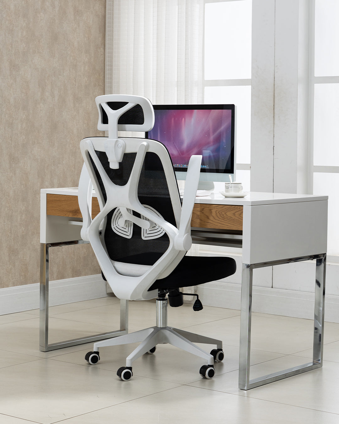 Klotho Office Chair White Black