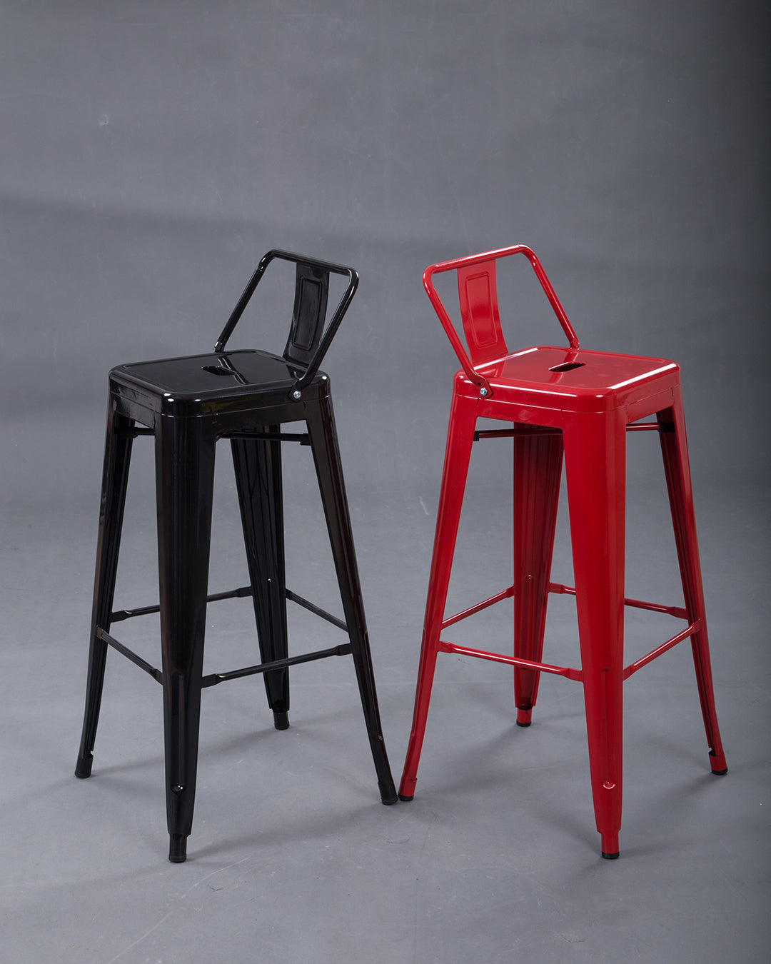 Lix Metal Bar Chair Black