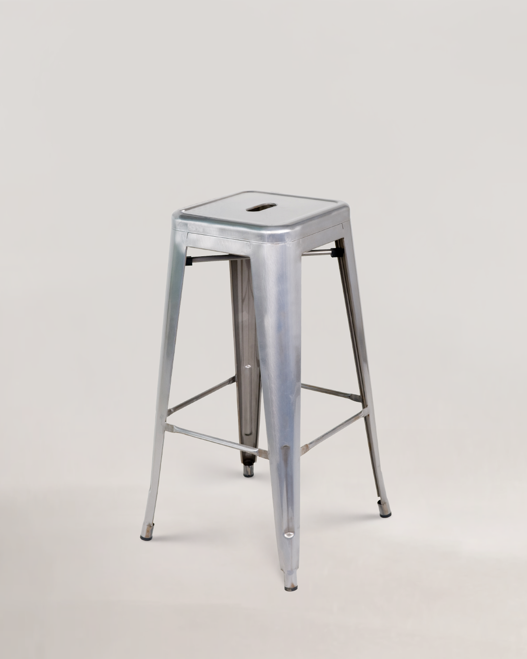 Lix Metal Bar Stool Crystal Grey