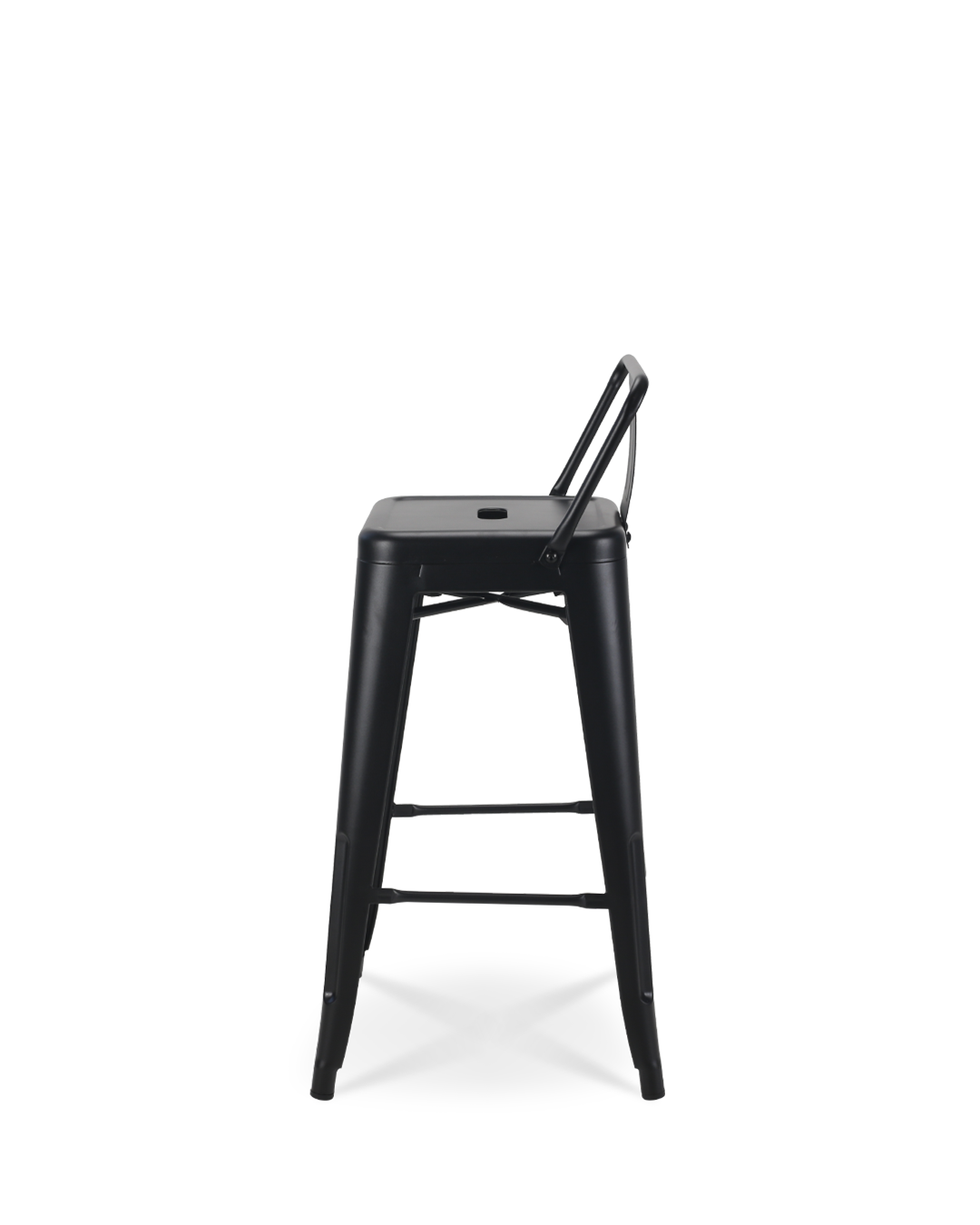 Lix Metal Counter Chair Black