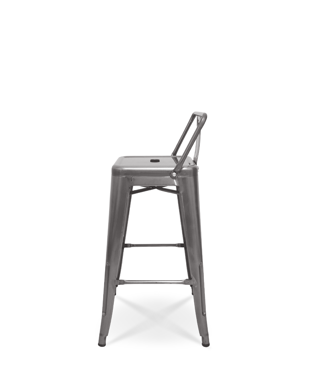 Lix Metal Counter Chair Crystal Grey