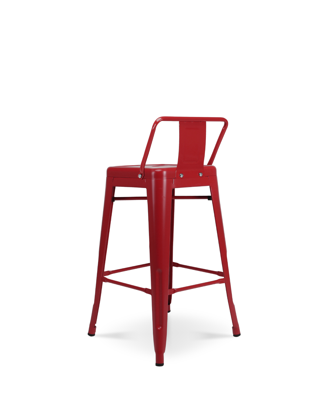 Lix Metal Counter Chair Red