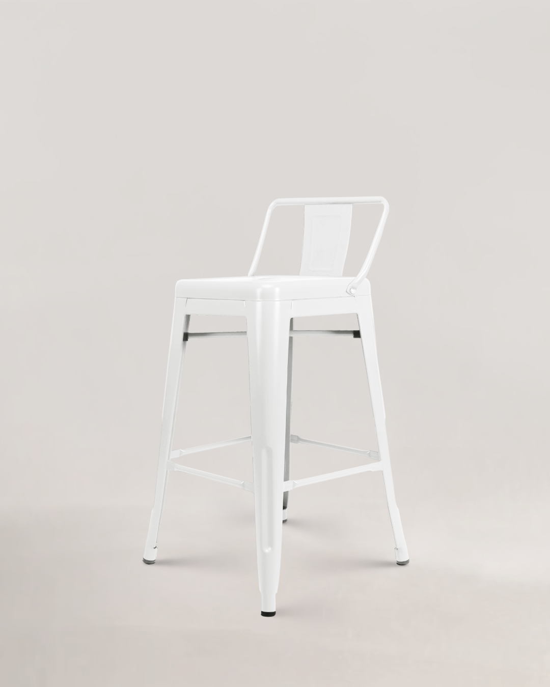 Lix Metal Counter Chair White