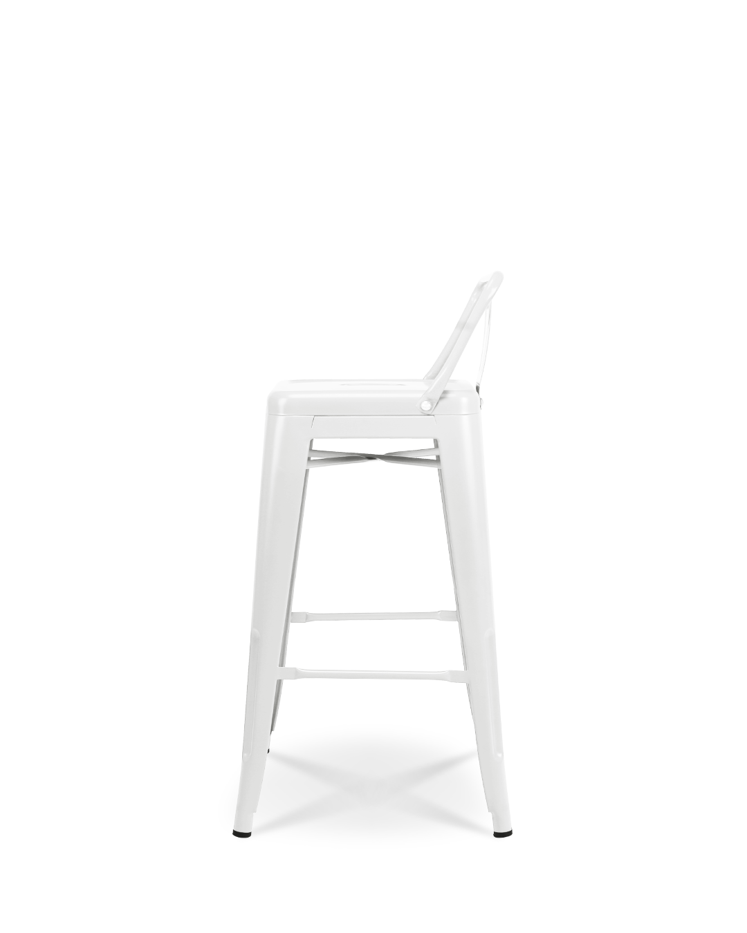 Lix Metal Counter Chair White