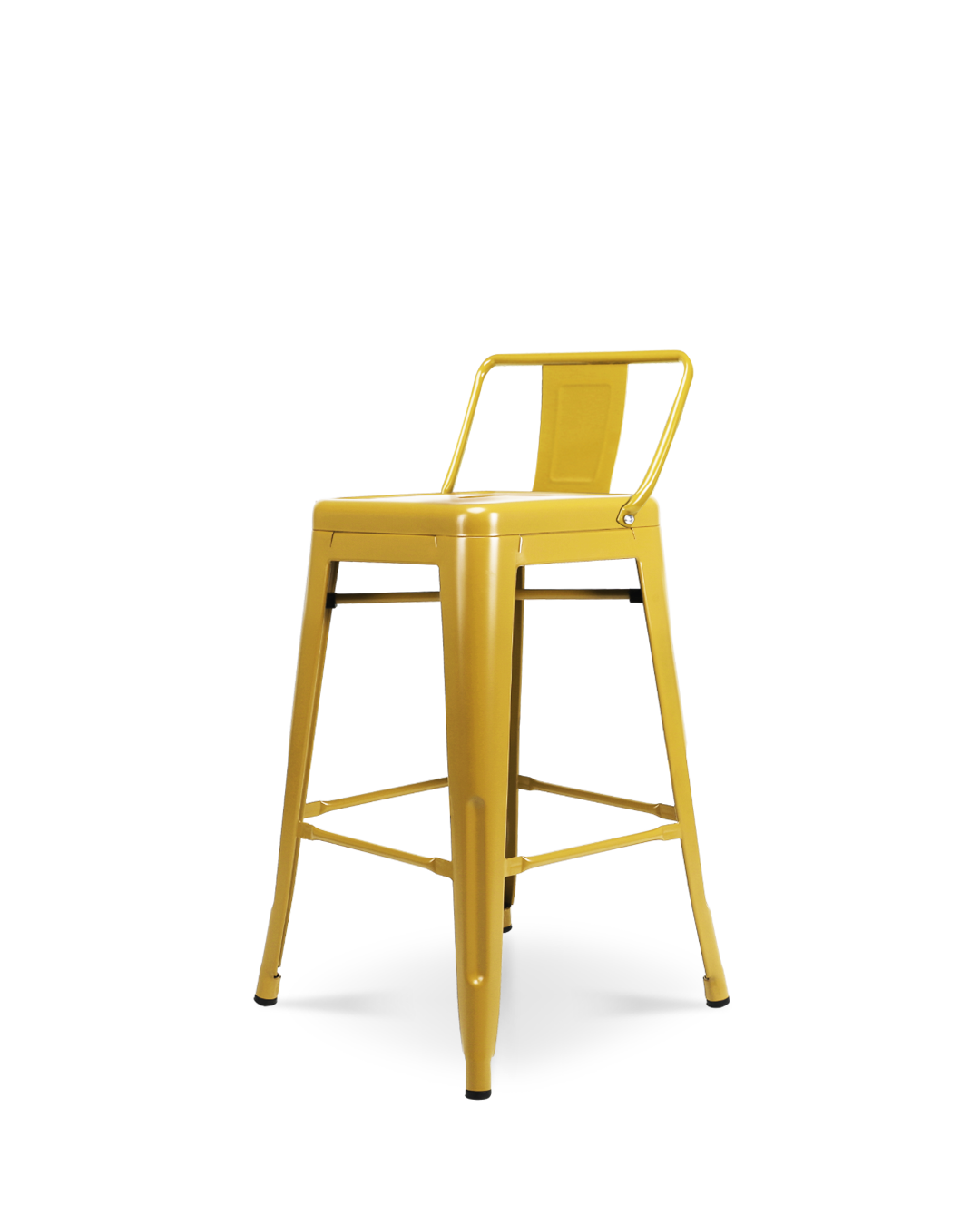 Lix Metal Counter Chair Yellow