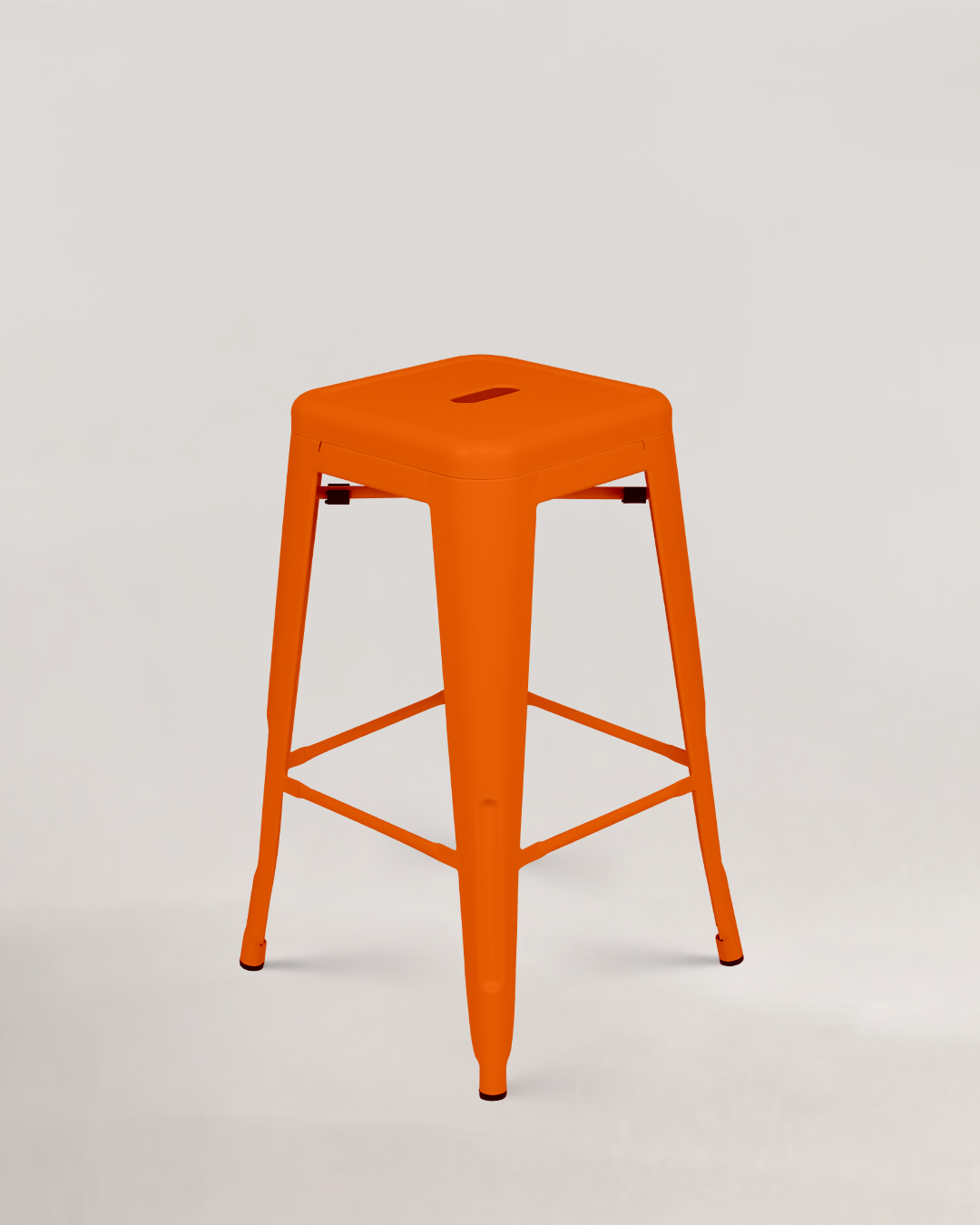 Lix Metal Counter Stool Orange