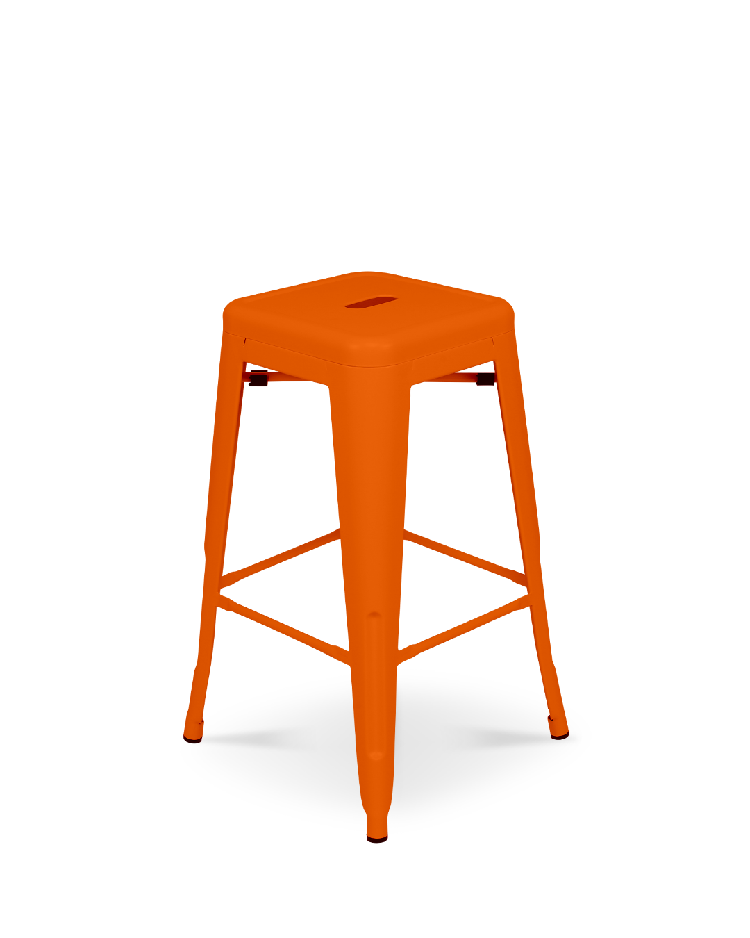 Lix Metal Counter Stool Orange