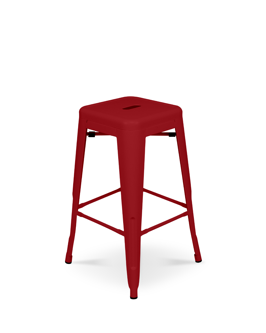 Lix Metal Counter Stool Red