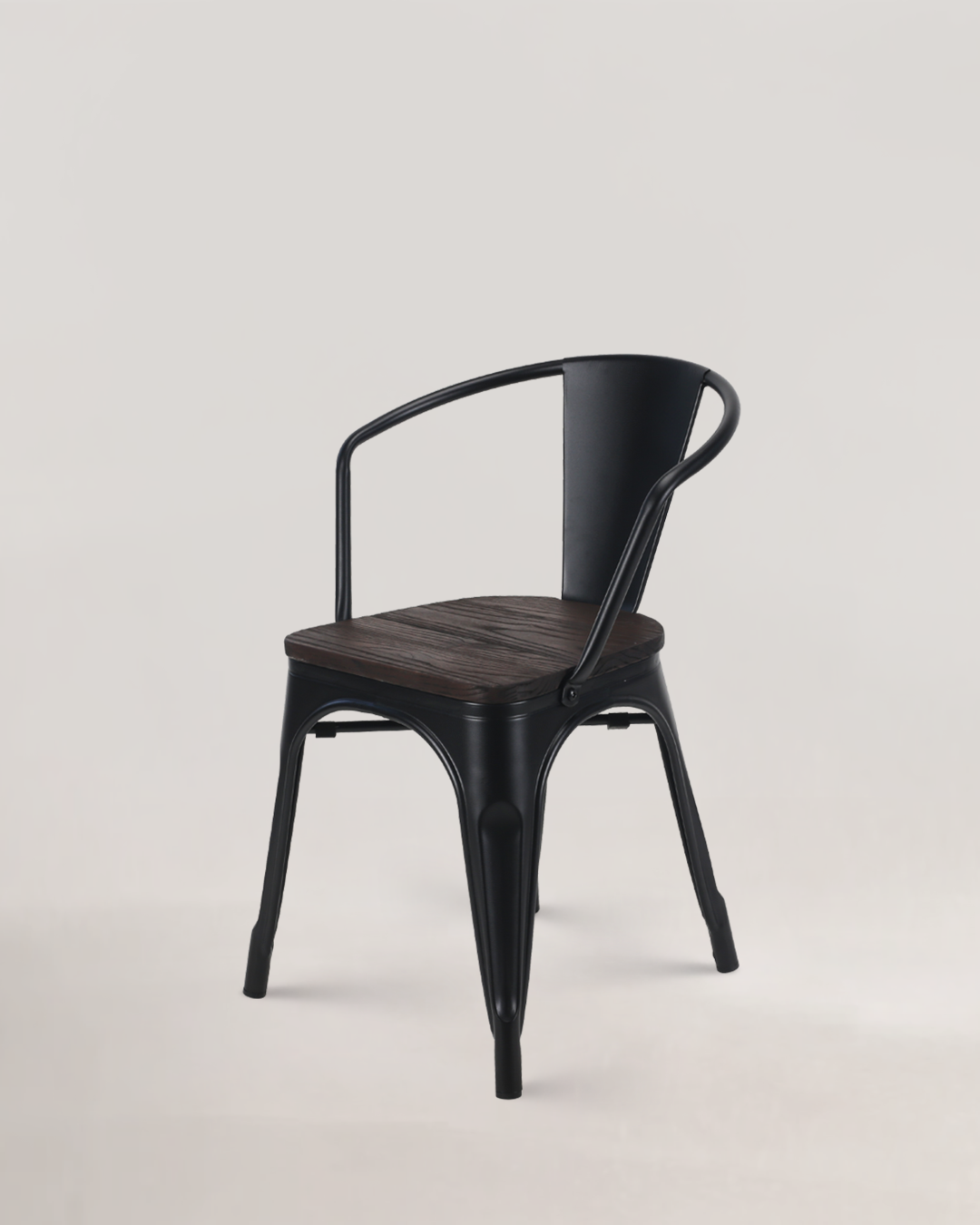 Lix Wood Armchair Black