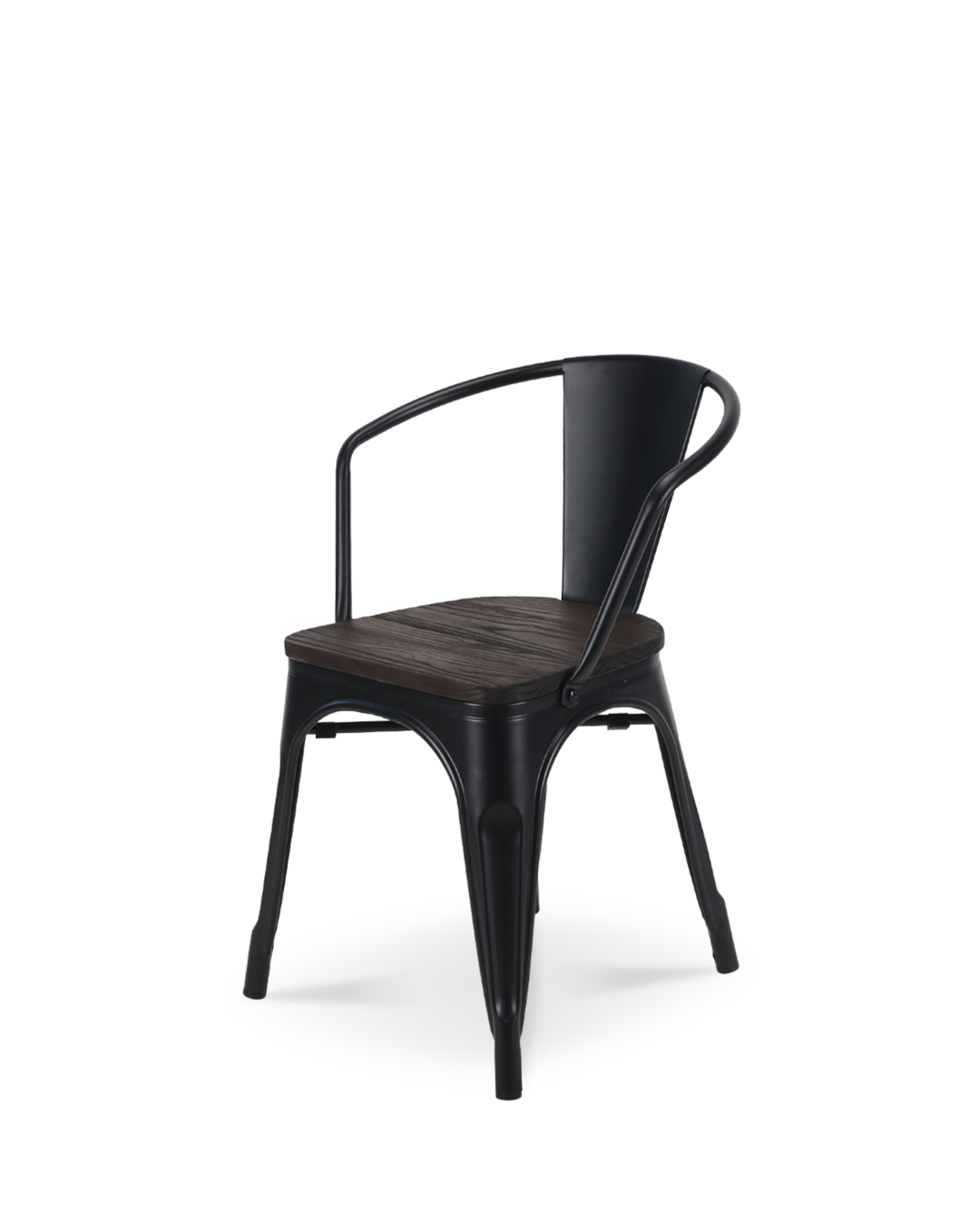 Lix Wood Armchair Black