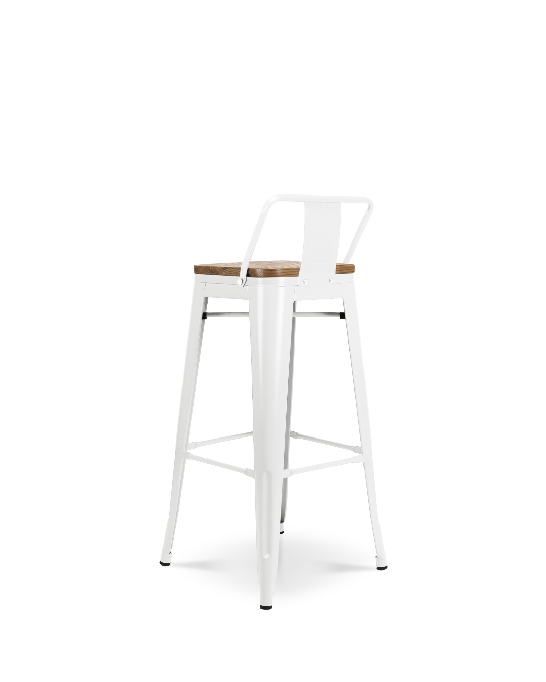 Lix Wood Bar Chair White