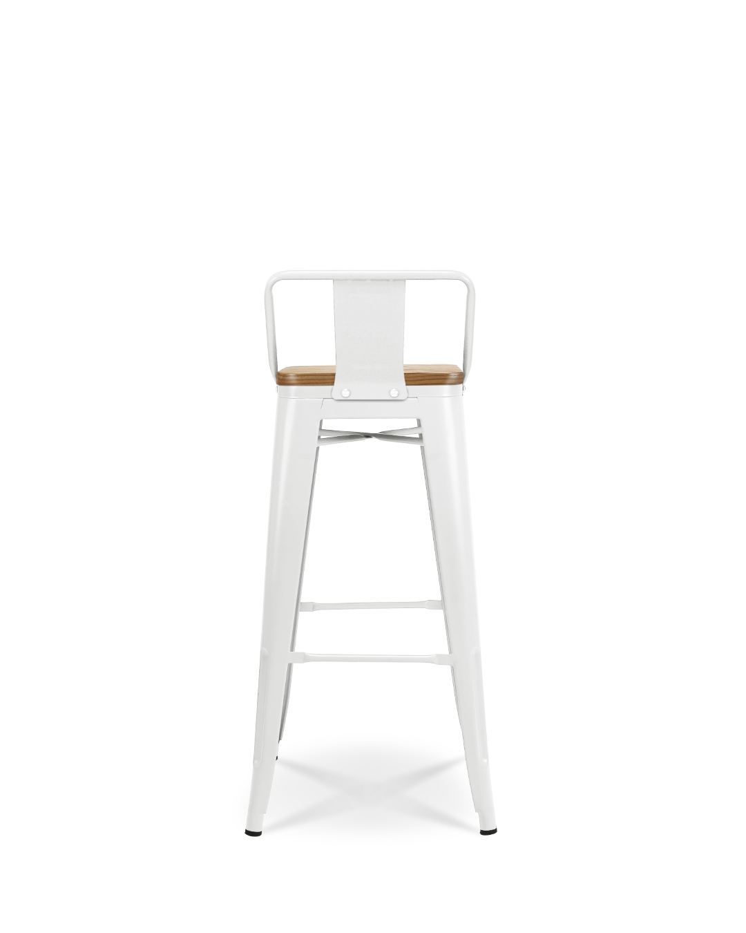 Lix Wood Bar Chair White