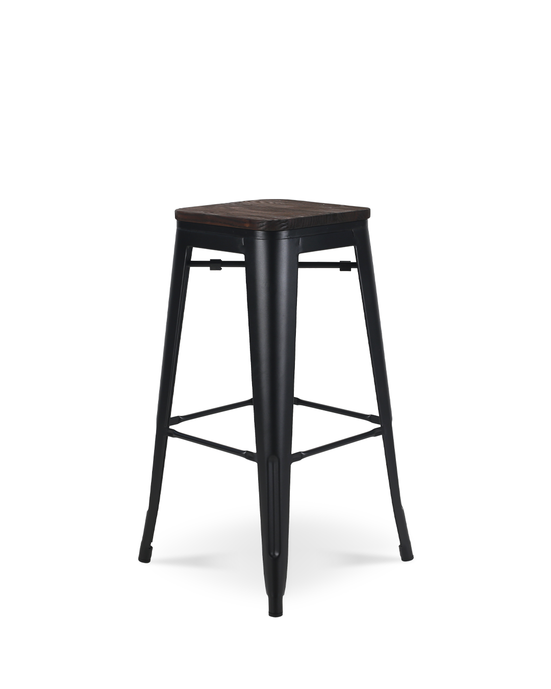 Lix Wood Bar Stool Black