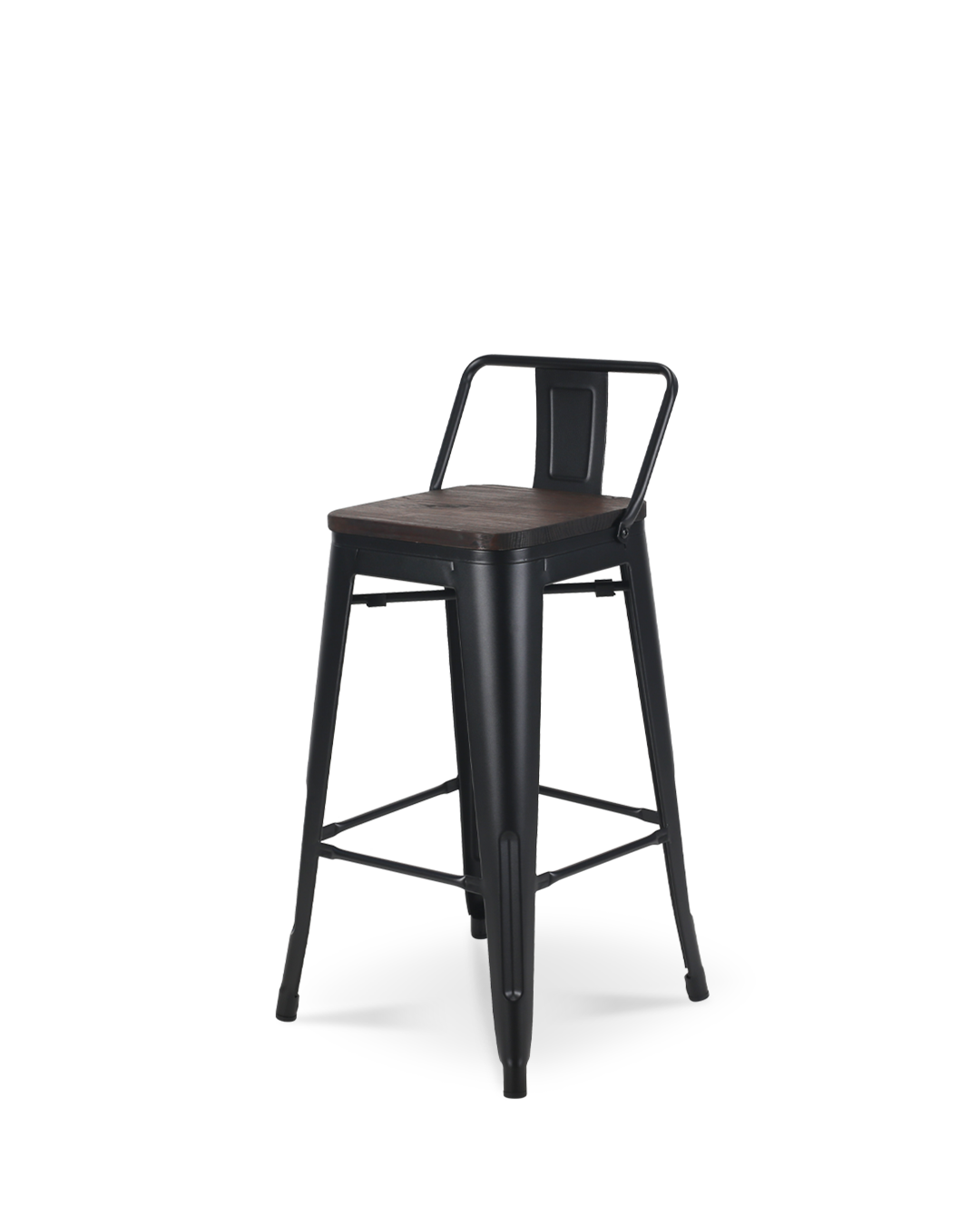 Lix Wood Counter Chair Black