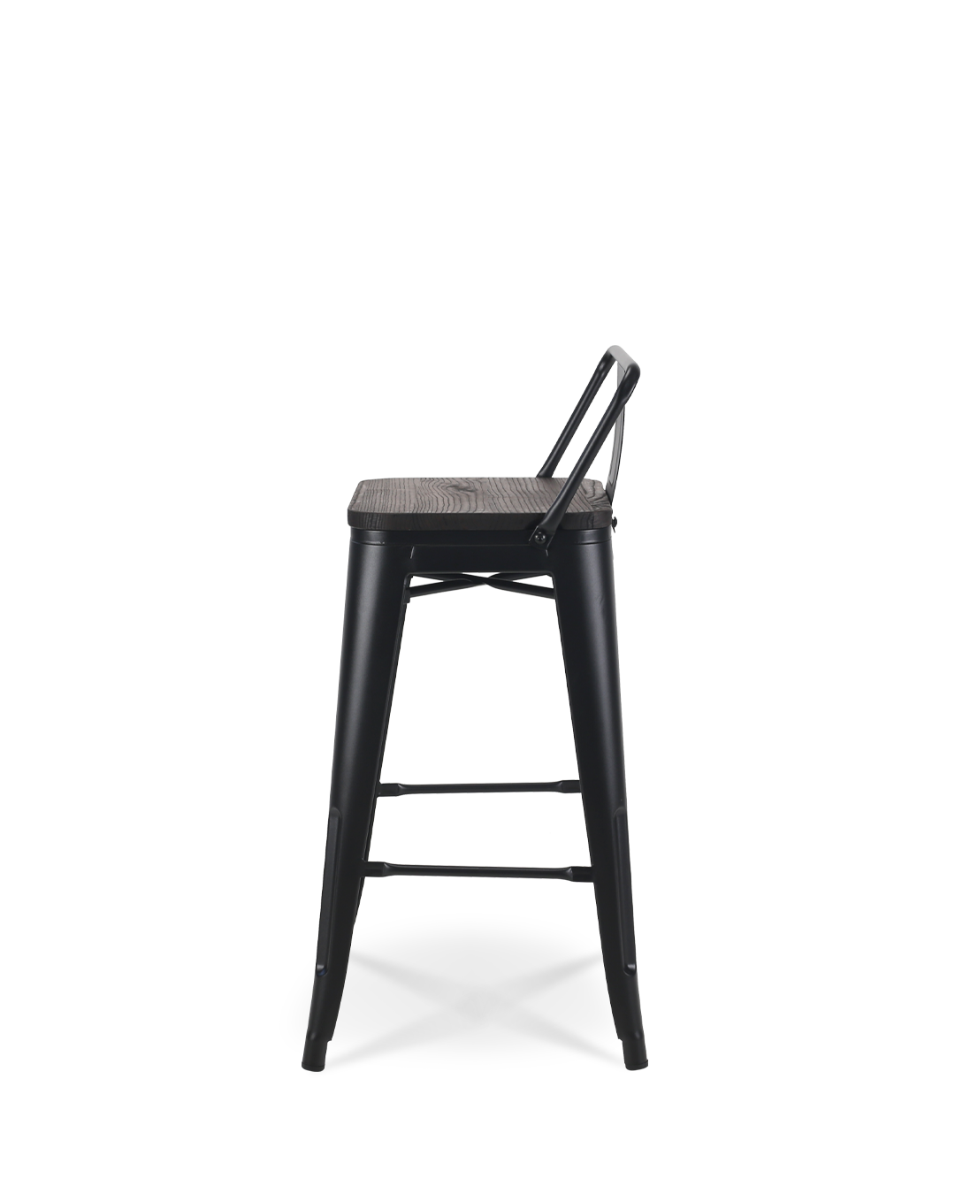 Lix Wood Counter Chair Black