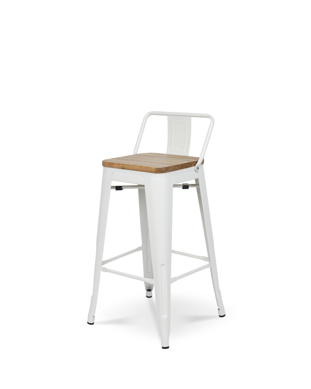 Lix Wood Counter Chair White