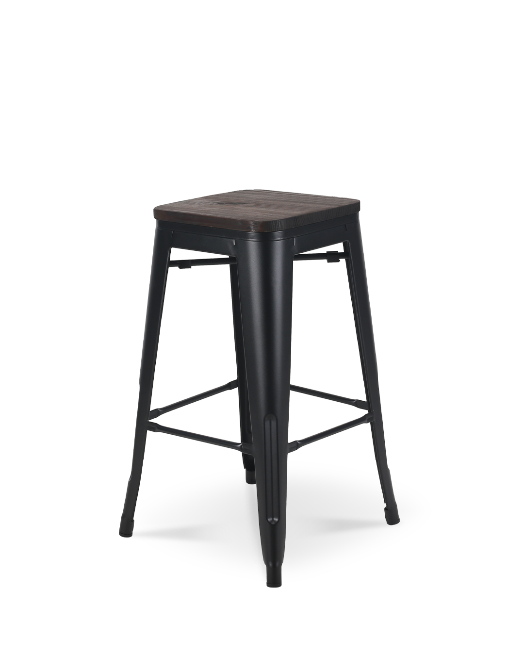 Lix Wood Counter Stool Black