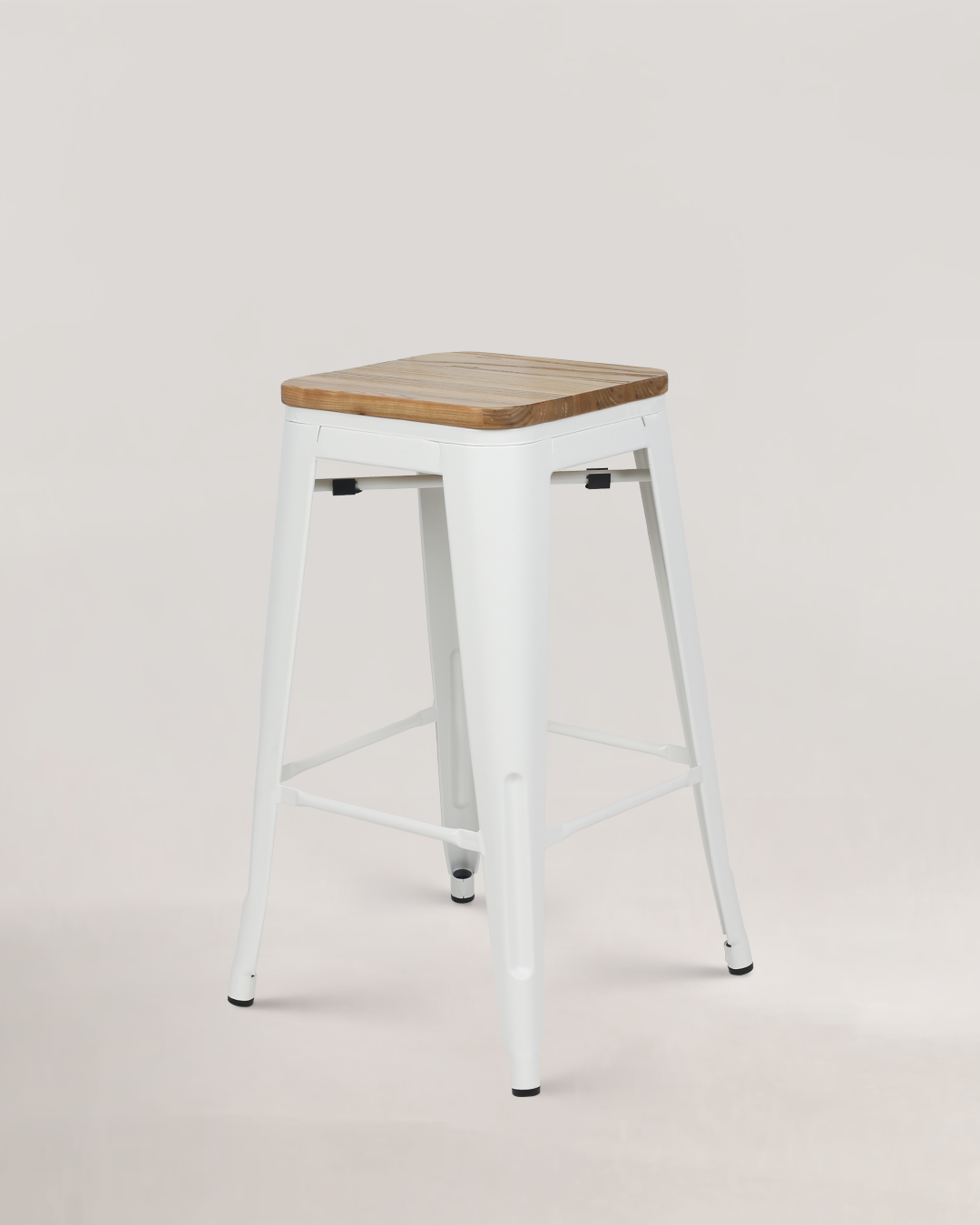 Lix Wood Counter Stool White