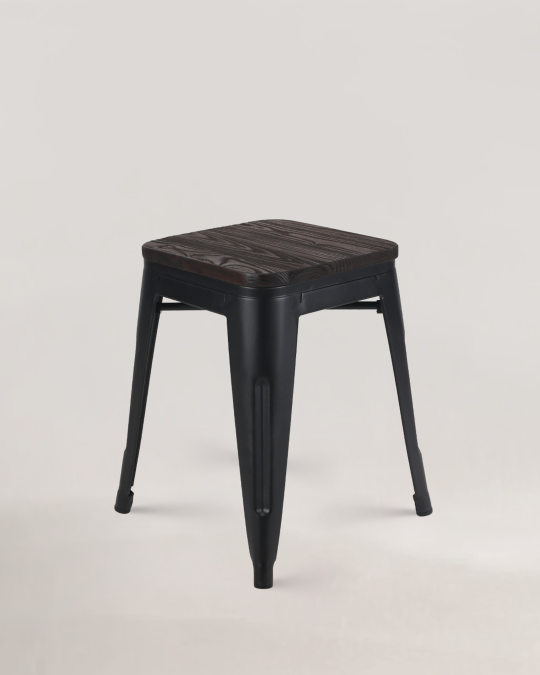 Lix Wood Stool Black