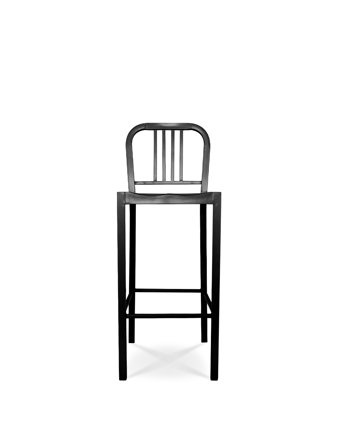 Navy Bar Stool Black