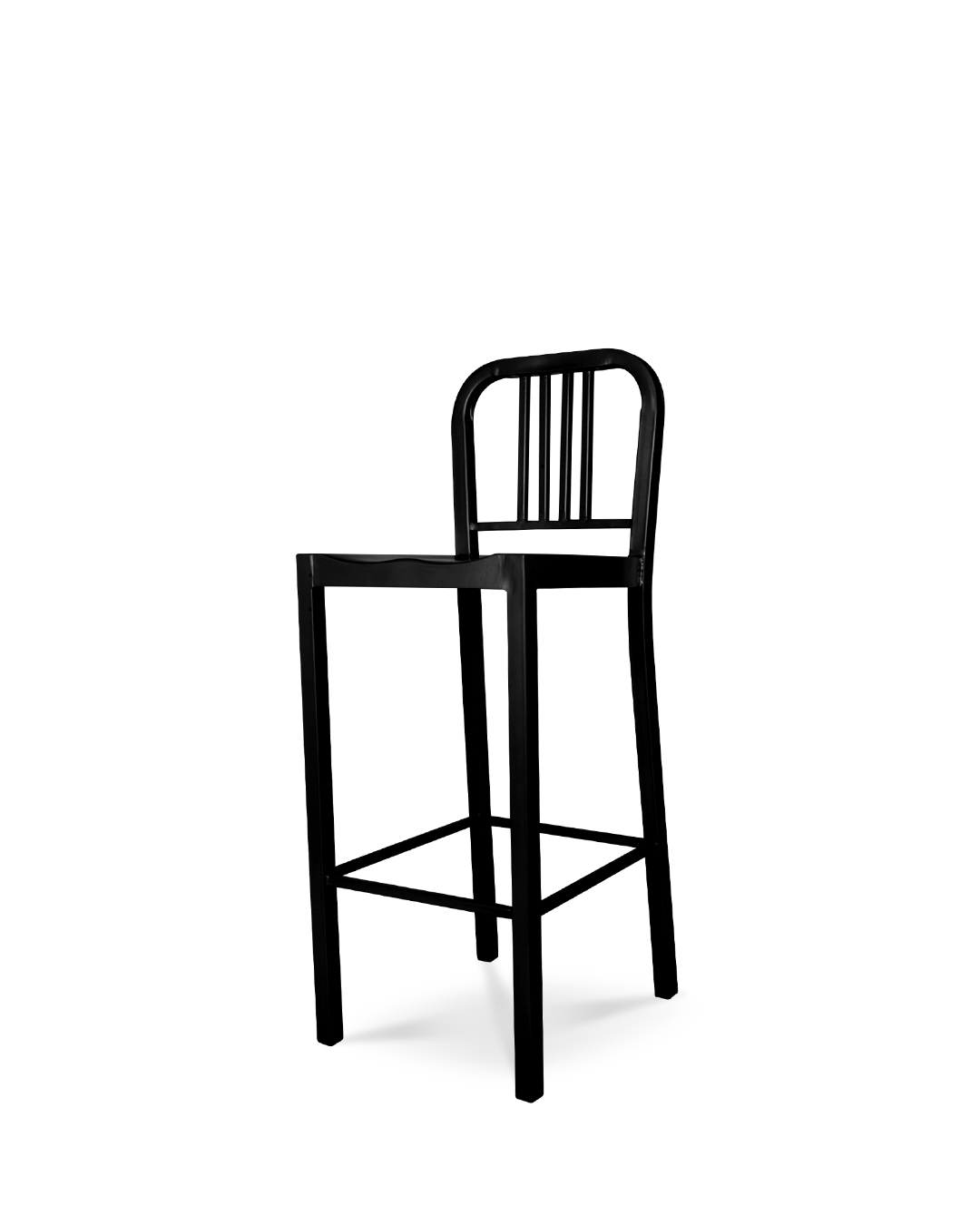 Navy Bar Stool Black