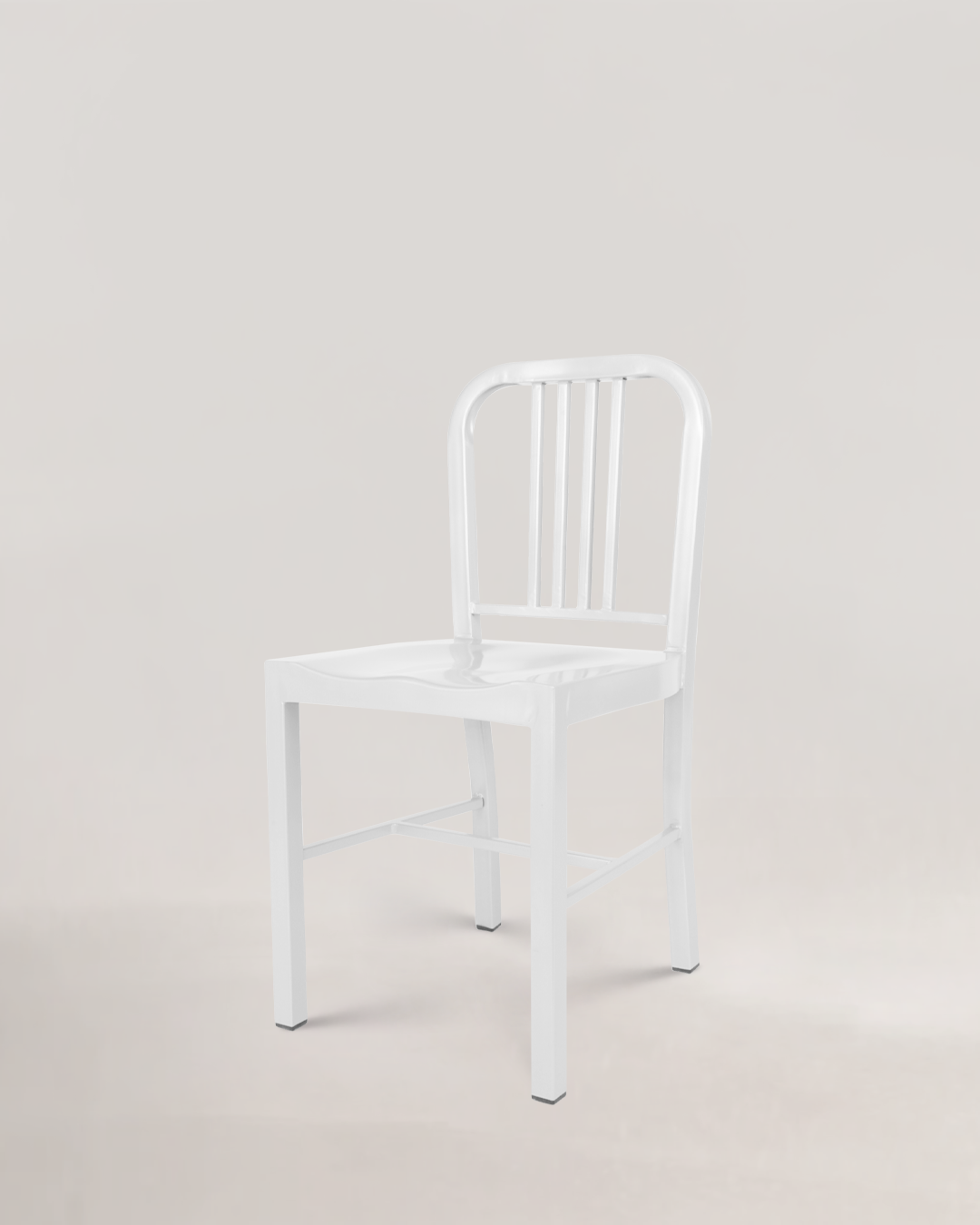 Navy Metal Chair White White