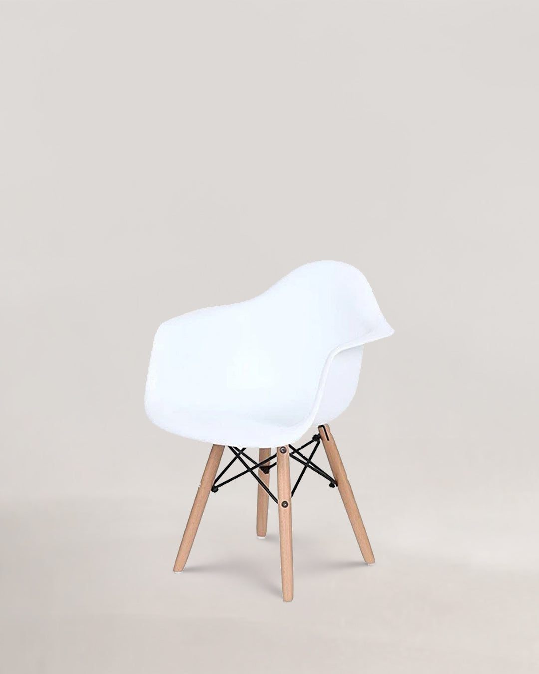 Tower Arms Wooden Kids Chair White