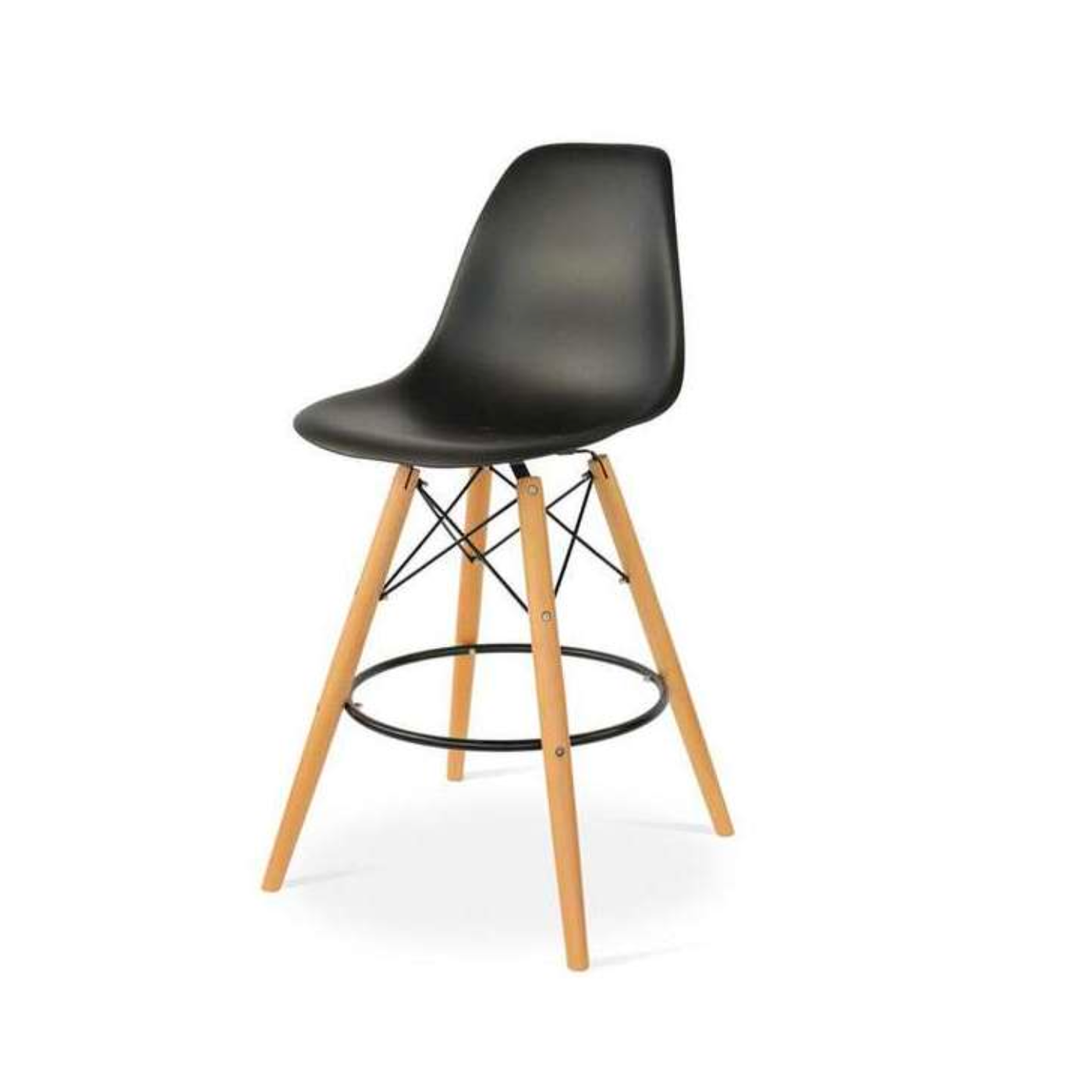 Tower Wooden Stool Black