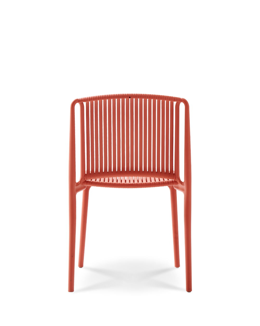 Elpis Plastic Chair Chestnut Rose Red