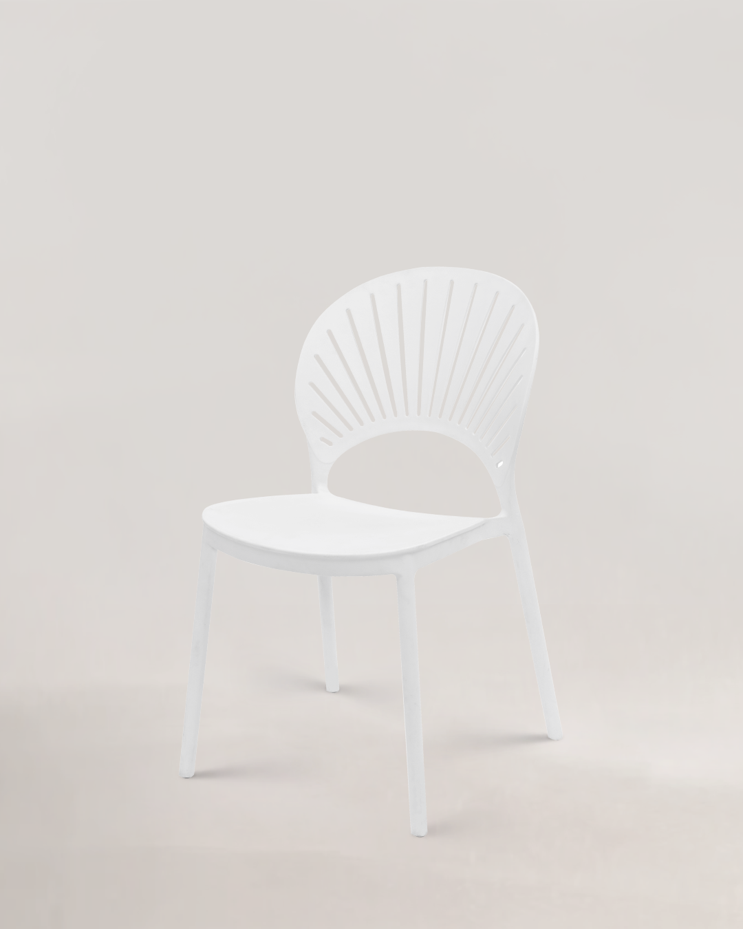 Eugenia Plastic Chair Ivory White