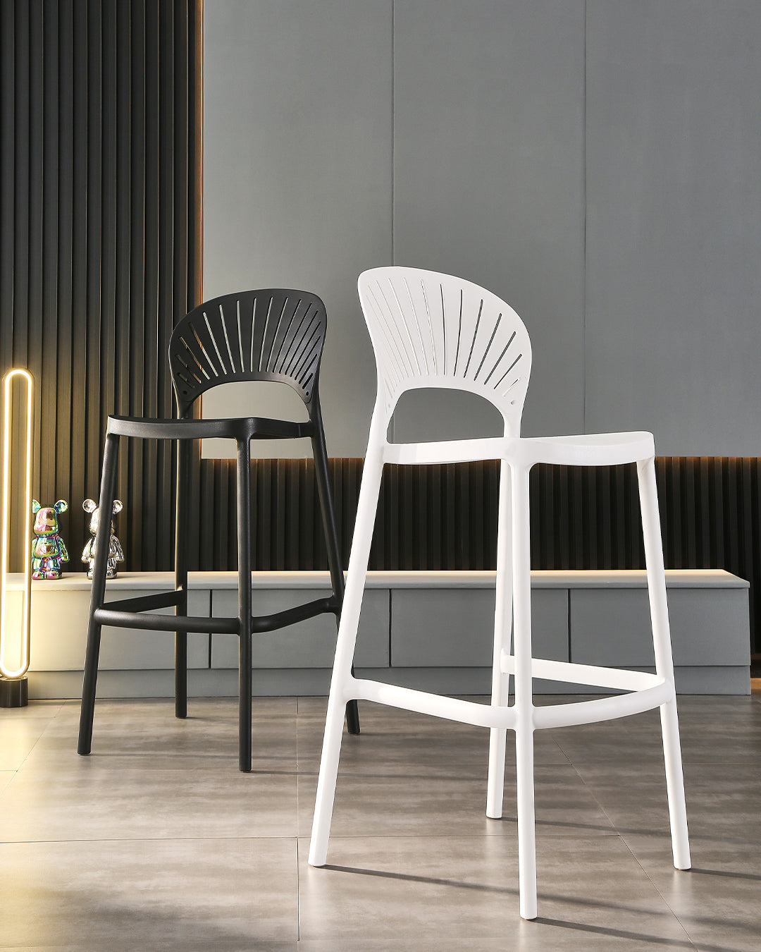 Hestia Bar Chair Black