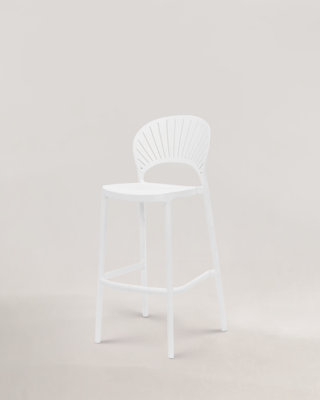 Hestia Bar Chair Ivory White