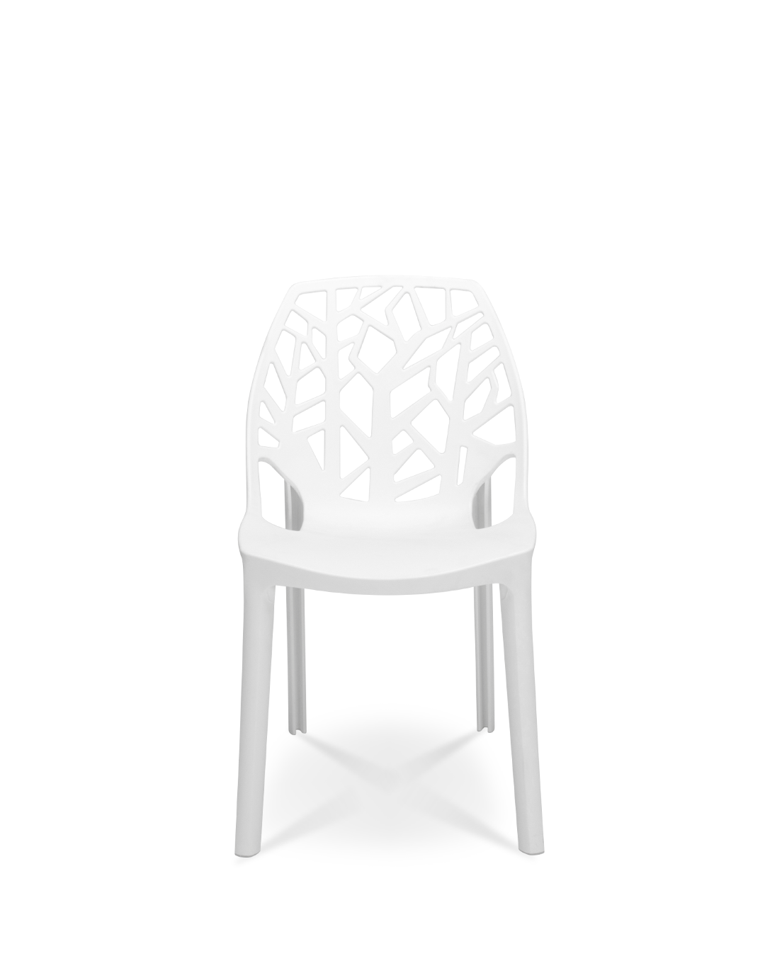 Chaise Hygiea en plastique blanc