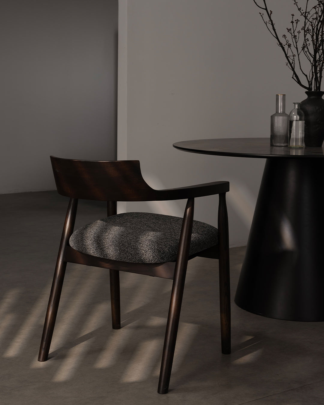 Kennedy Wooden Chair Dark Grey