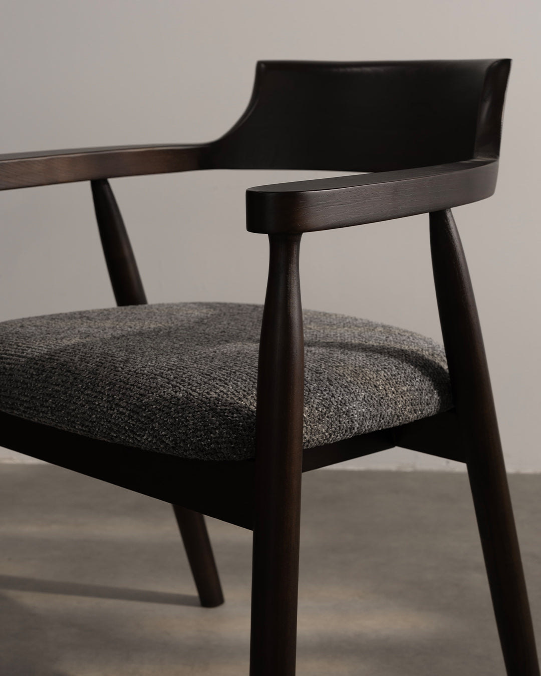 Kennedy Wooden Chair Dark Grey