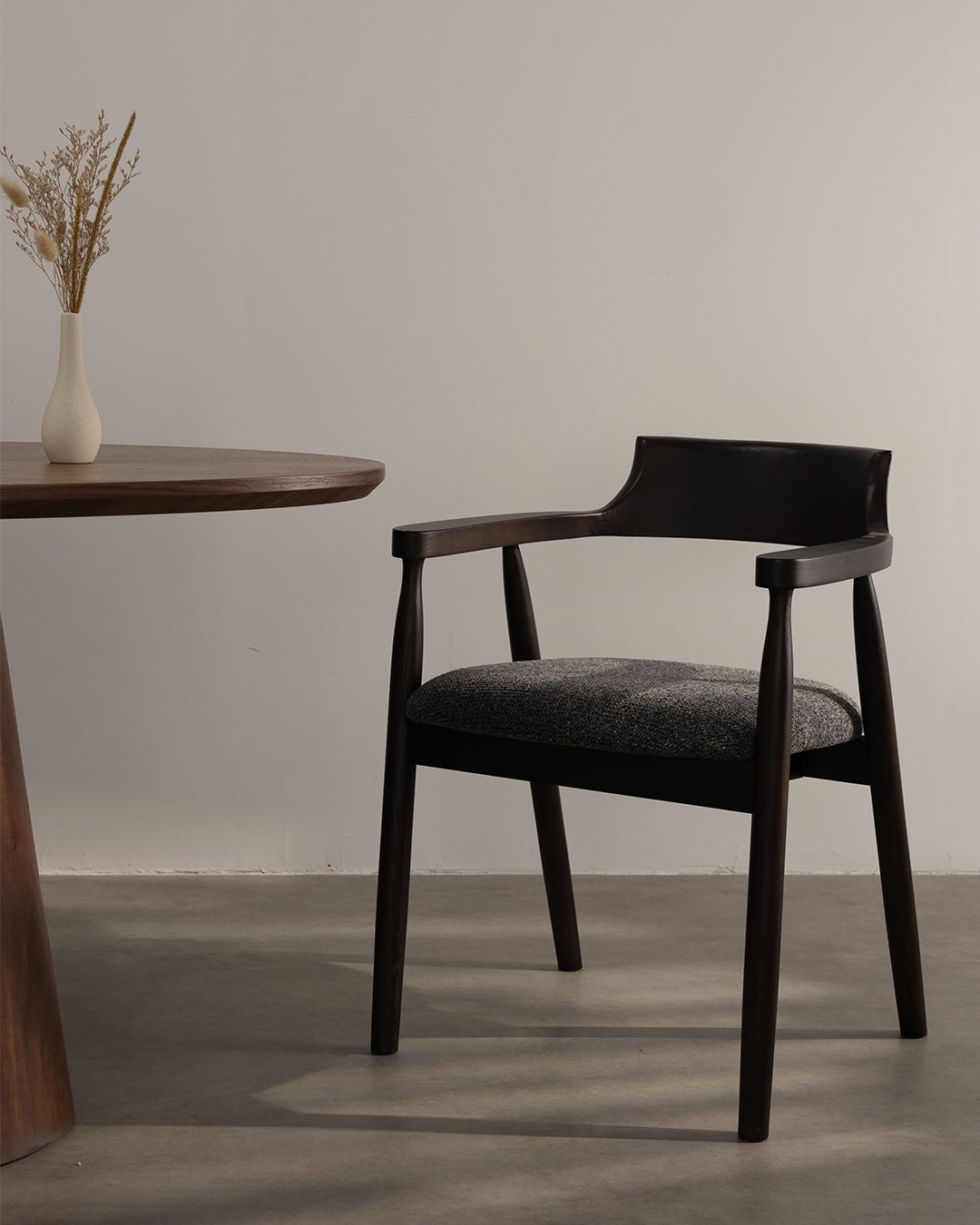 Kennedy Wooden Chair Dark Grey