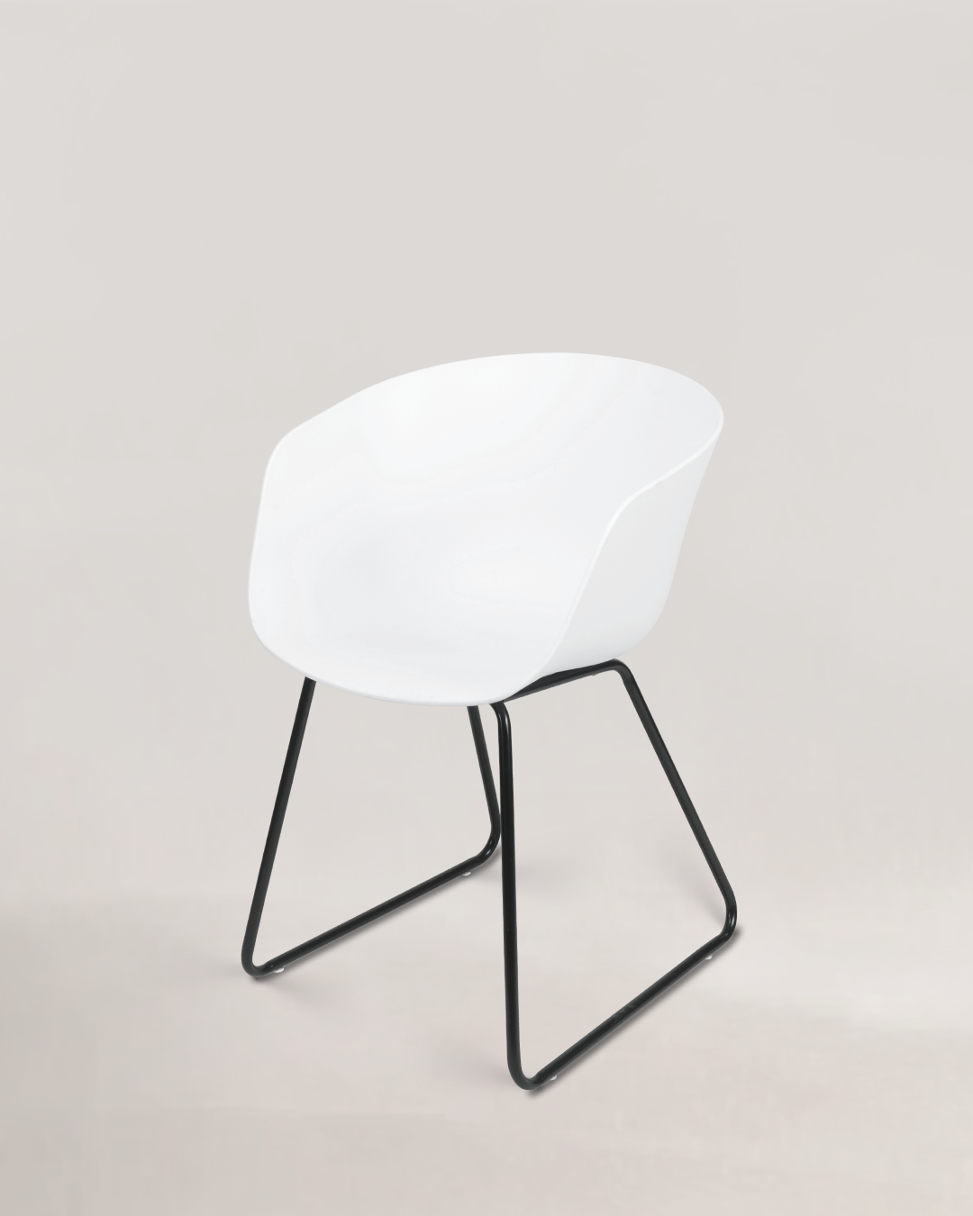 Muto Fiber Chair Ivory White