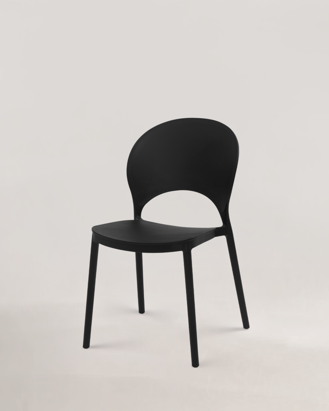 Nysa Plastic Chair Black