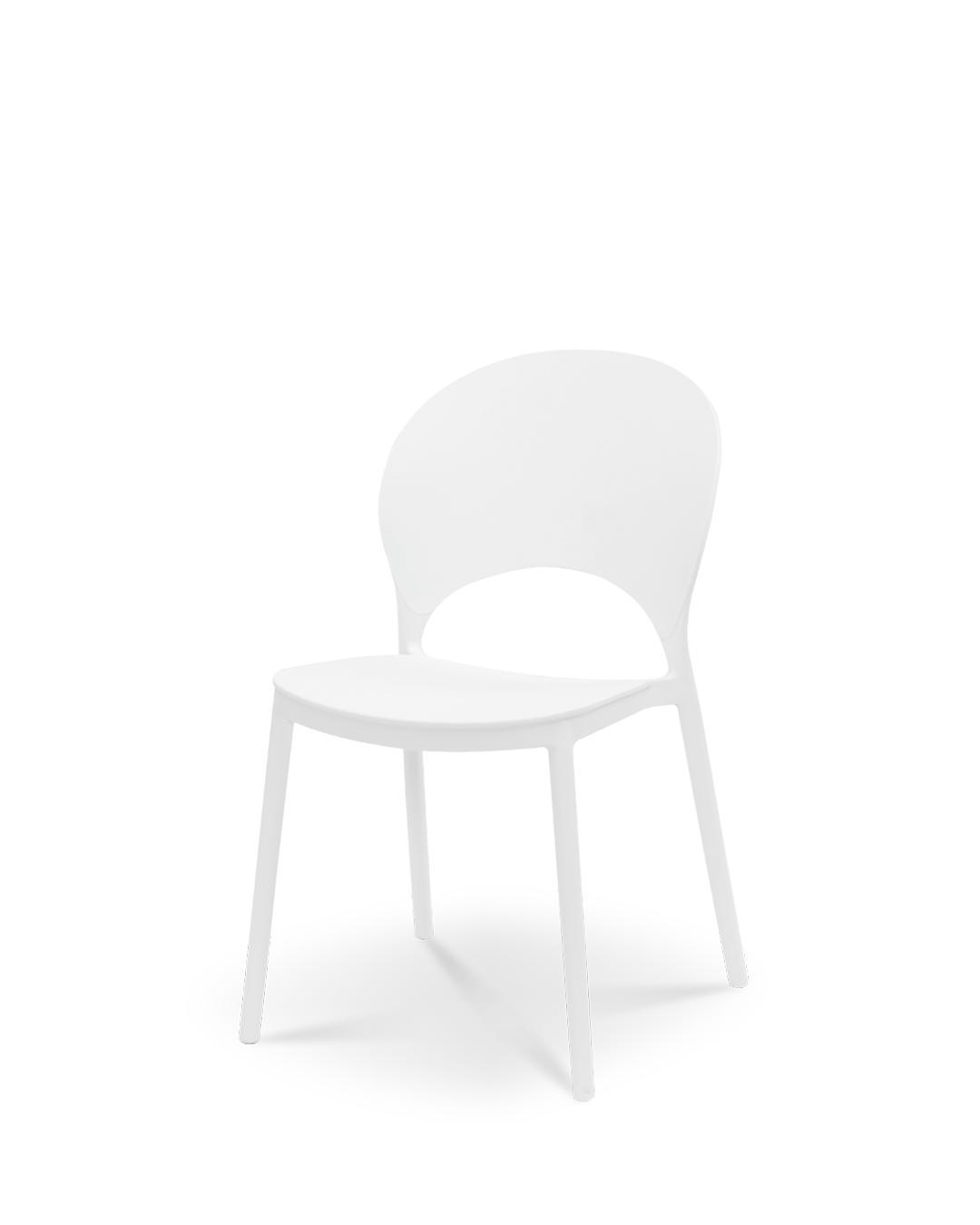 Nysa Plastic Chair Ivory White